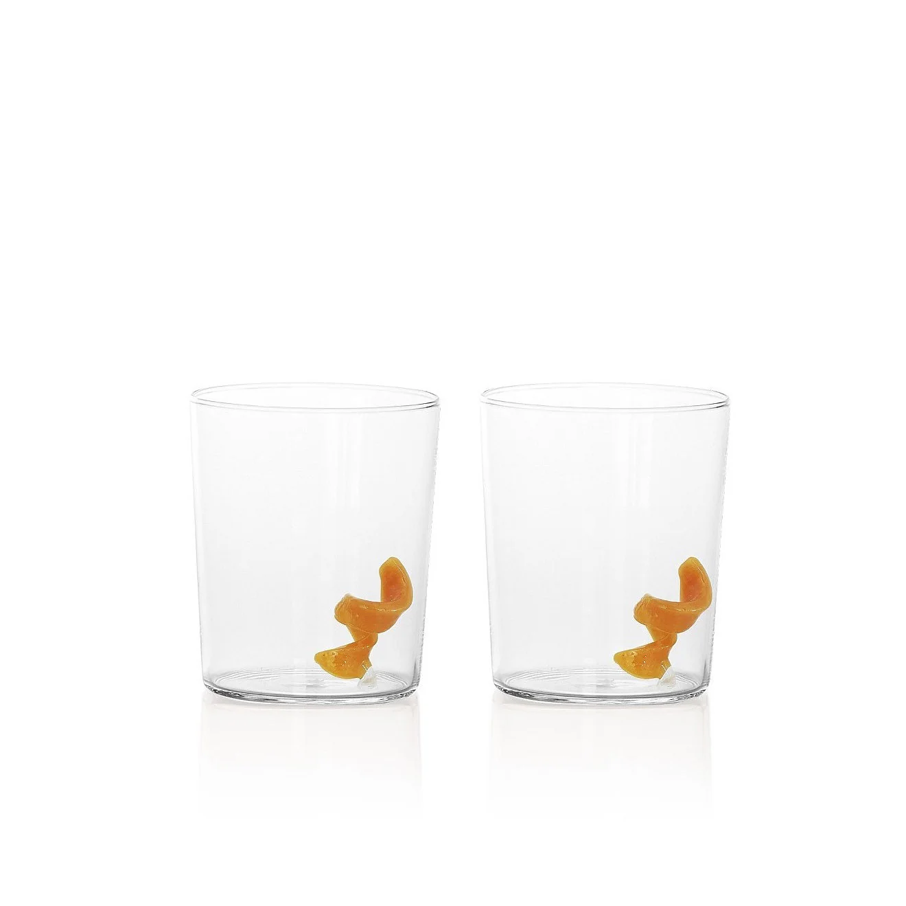 2 Le Zeste Gobelets | Clear & Opaque Yellow