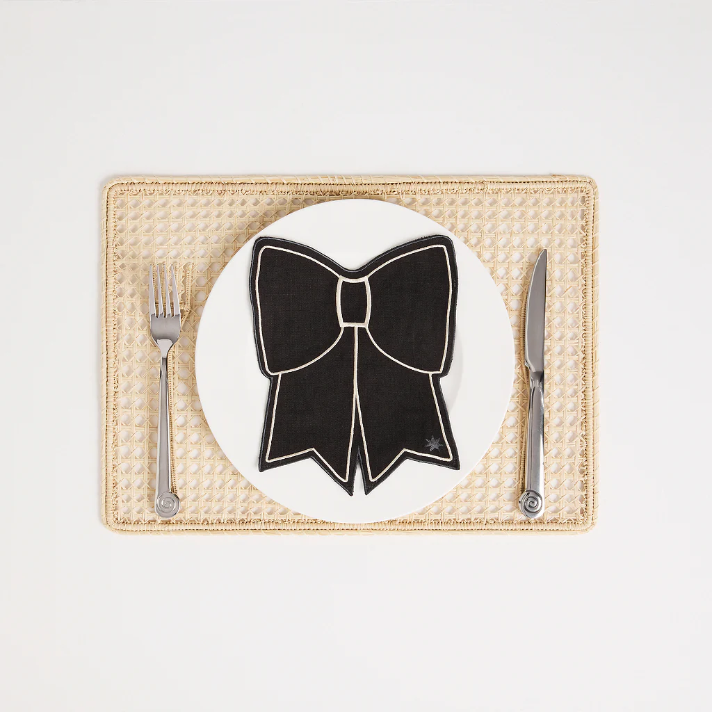4 Bow Cocktail Napkins - Image 3