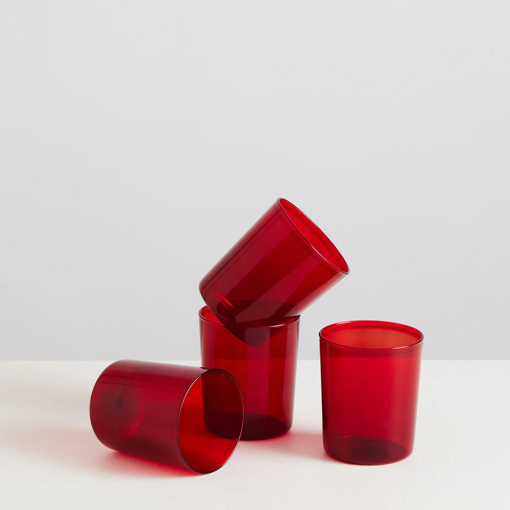 4 Large Gobelets | Rouge