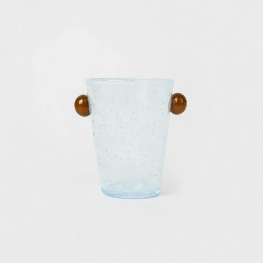 Le Petit Vase Pivoine | Light Blue, Brown